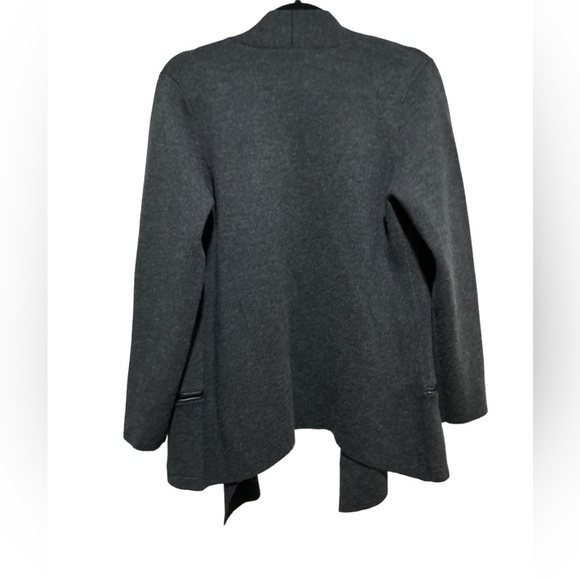Eileen Fisher cardigan open front sweater dark gray size medium - Picture 3 of 6